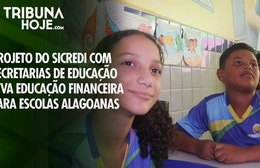 Projeto do Sicredi com secretarias leva educação financeira para escolas alagoanas