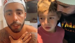 Após críticas, Pedro Scooby fala de vídeo polêmico com filho: 'Ensino a superar medos'