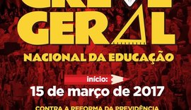 Alagoas participa de Greve Geral da Educação a partir do dia 15 de março