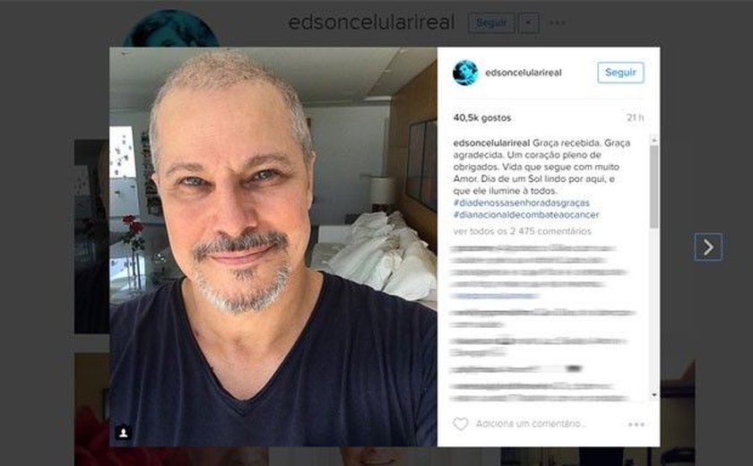 'Reuniu todo mundo', diz irmã de Edson Celulari após notícia de cura do ator