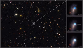 Astrônomos observam morte explosiva de estrela gigante pela 1ª vez