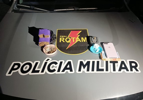 Rotam apreende quase meio quilo de drogas dentro de geladeira no Tabuleiro