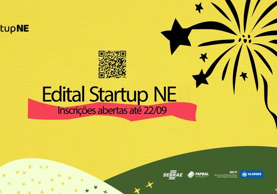 Novo edital: Startup NE garante R$ 1,5 milhão para inovação em Alagoas