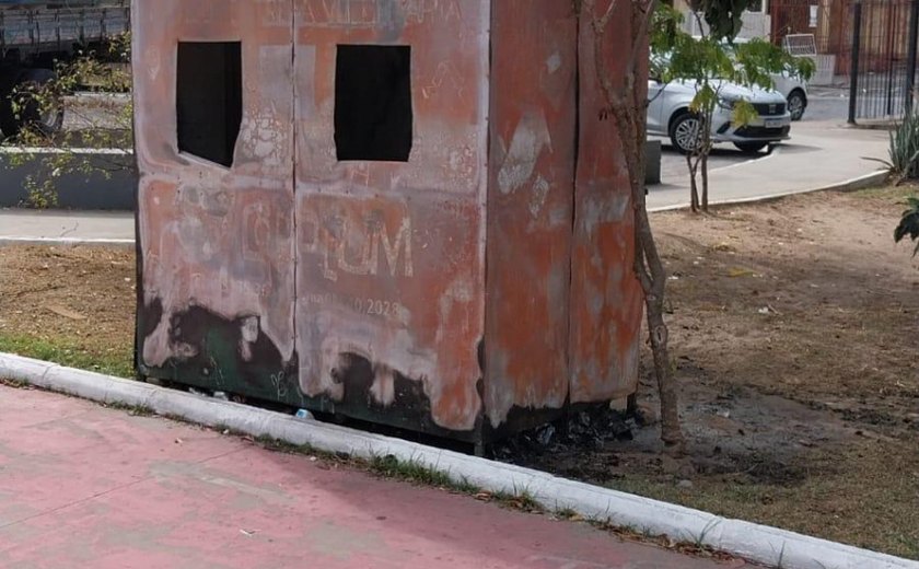 Ponto de Entrega Voluntária é incendiado no Corredor Vera Arruda