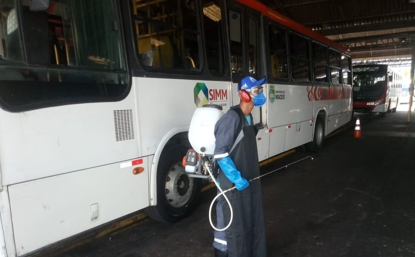 Empresas de ônibus de Maceió adquirem pulverizadores para reforçar limpeza dos veículos