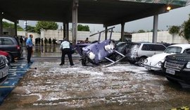 Helicóptero da Rede TV! cai na sede da empresa na Grande São Paulo