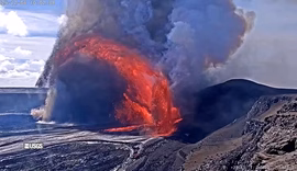 Vulcão Kilauea entra em erupção no Havaí e derruba câmera remota