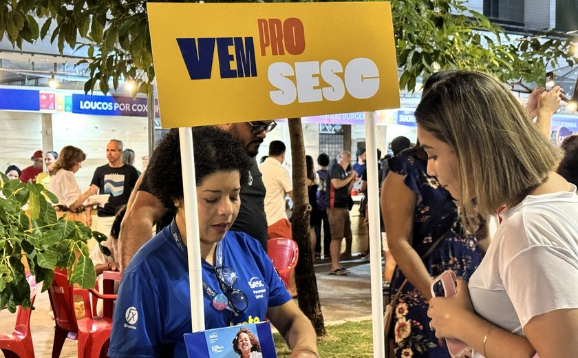 Sesc divulga programação no Festival Sabores de Alagoas