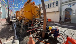 Infraestrutura reforça limpeza e desobstrução de galerias durante os festejos juninos no Jaraguá