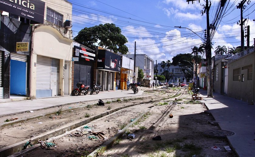 Infraestrutura realiza visita técnica na Rua da Alegria no Centro de Maceió