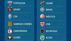 Sorteio define os dois grupos da Copa do Nordeste, confira como ficaram CSA e CRB