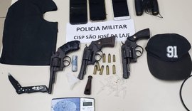 PM prende trio envolvido em sequência de crimes em São José da Laje