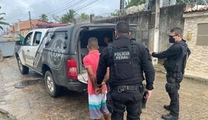 Operação da Polícia Penal prende cinco reeducandos em quatro cidades alagoanas