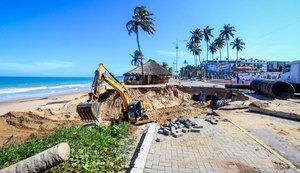 Prefeitura de Maceió inicia obra de recuperação na orla de Cruz das Almas