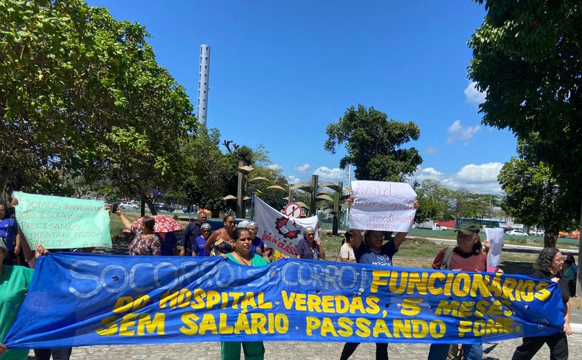 Greve dos trabalhadores no Hospital Veredas continua
