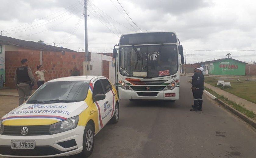 Arsal intensifica fiscalização dos ônibus da linha Rio Largo-Maceió