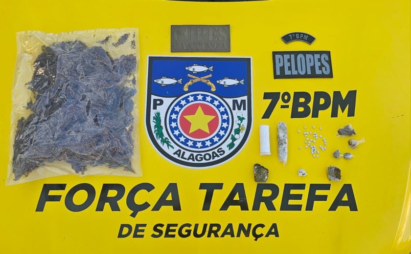 Ações da PM/AL finalizam com prisões e apreensões no Sertão e na Região Metropolitana