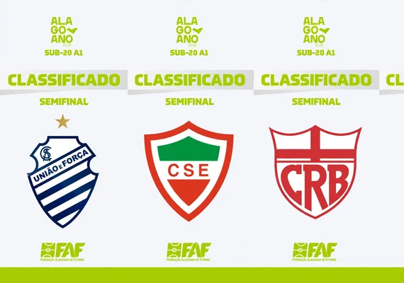 CSA x CSE e CRB x Inter Arábia farão semifinais do Campeonato Alagoano Sub-20