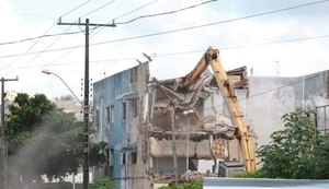 Começa nesta segunda-feira nova demolição de prédios no Pinheiro