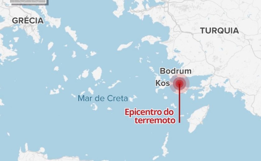 Terremoto de magnitude 6,7 atinge a Turquia e ilhas da Grécia; há mortos