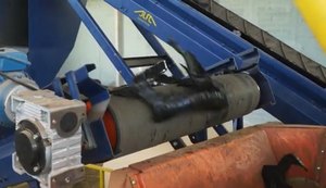 TC News faz cobertura de inauguração de usina de trituração de pneus inservíveis
