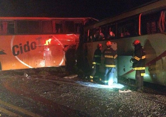 Acidente entre dois ônibus deixa oito mortos no interior de São Paulo