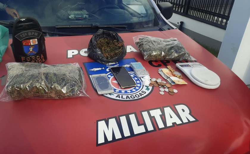 Polícia Militar apreende cerca de 15kg de drogas em Maceió