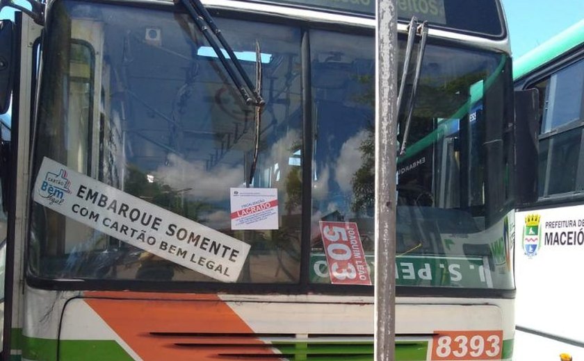 Ônibus são lacrados após fiscalização em terminais de Maceió