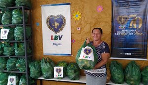 LBV arrecada alimentos e produtos de higiene para famílias pobres em Maceió