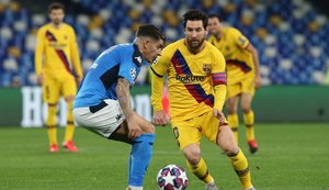 Napoli e Barcelona empatam pelas oitavas de final da Liga dos Campeões