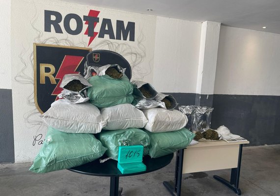 Polícia Militar retira mais de 615 kg de drogas de circulação em uma semana