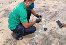 Novos vestígios de óleo são encontrados em praia de Marechal Deodoro