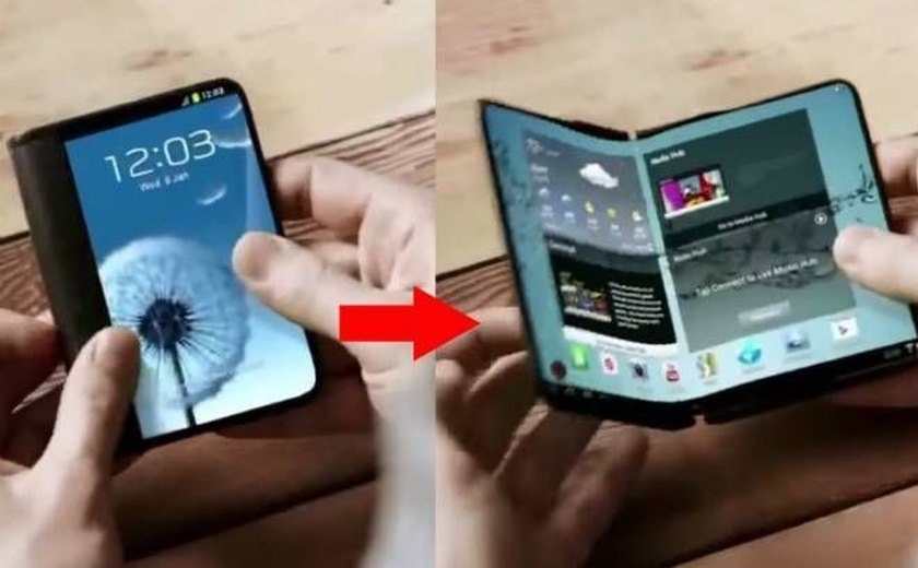 Samsung diz que seu celular dobrável será também um 'tablet de bolso'