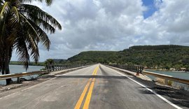 Departamento de Estradas de Rodagem restaura cabeceira da ponte sobre o Rio São Miguel