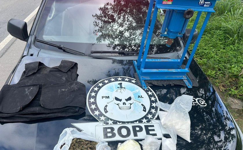 Bope cumpre mandado de prisão e apreende materiais ilícitos em Pilar