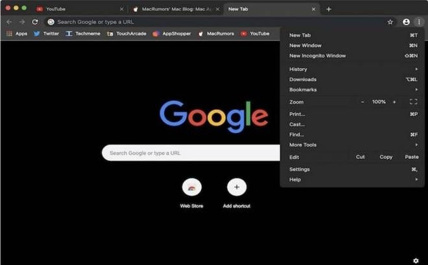 Modo noturno no Chrome para Android e WebView também escurece páginas da internet