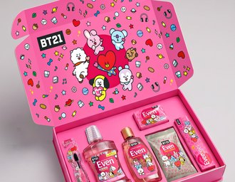 Even e BT21 se unem para lançar coleção inédita de produtos de higiene bucal e pessoal