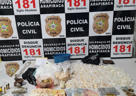 Operação apreende grande quantidade de drogas em Arapiraca