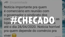 Governo não determinou fechamento de lojas do Centro de Maceió até final de abril