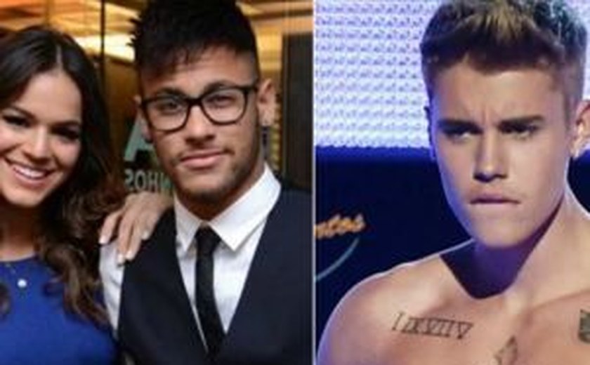 Neymar teria se irritado com Justin Bieber por causa de Bruna Marquezine