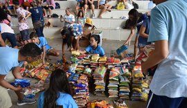 Estudantes arrecadam mais de três toneladas de mantimentos durante gincana