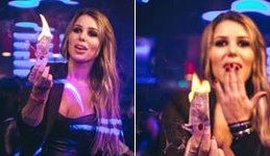 Capa da Playboy faz a 'rainha do camarote' e queima dinheiro em balada