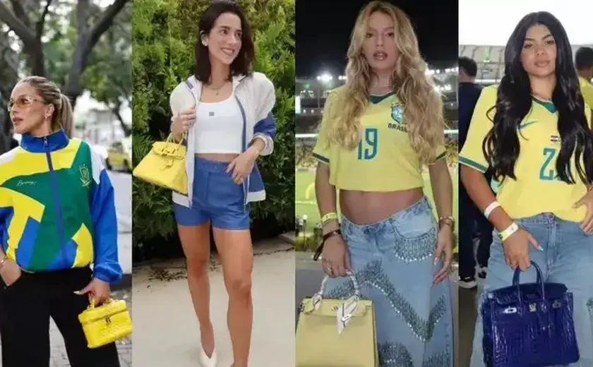 Mulheres dos jogadores da Seleção ostentam bolsas de luxo que ultrapassam R$ 1 milhão