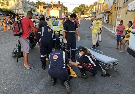 Ronda no Bairro dá suporte a acidentados no Centro de Maceió