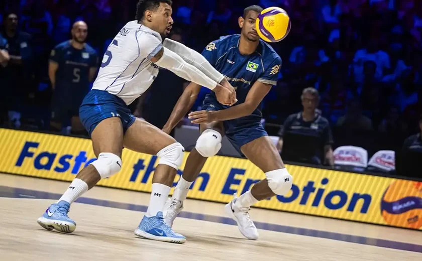 Seleção masculina perde e pode dar adeus à Liga das Nações de vôlei