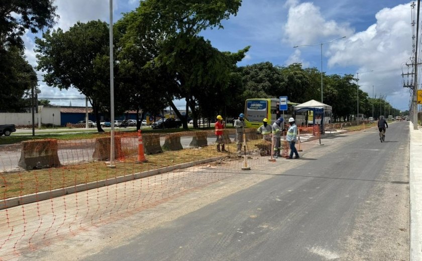 Ampliação da Durval de Góes Monteiro tem mais um trecho em fase de acabamento