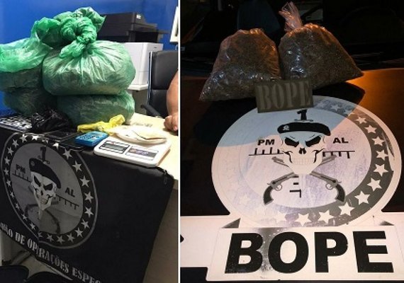 Dois homens são presos com 4,7 kg de maconha e comprimidos de LSD