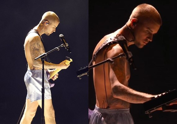 Moda, ousadia ou estratégia? Justin Bieber se apresenta de cueca no Grammy 2026