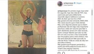 Carla Perez desabafa em rede social vinte anos após saída do grupo É o Tchan
