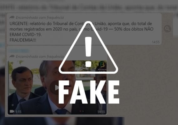 É falso que relatório do TCU questione número de mortes de Covid-19 no Brasil